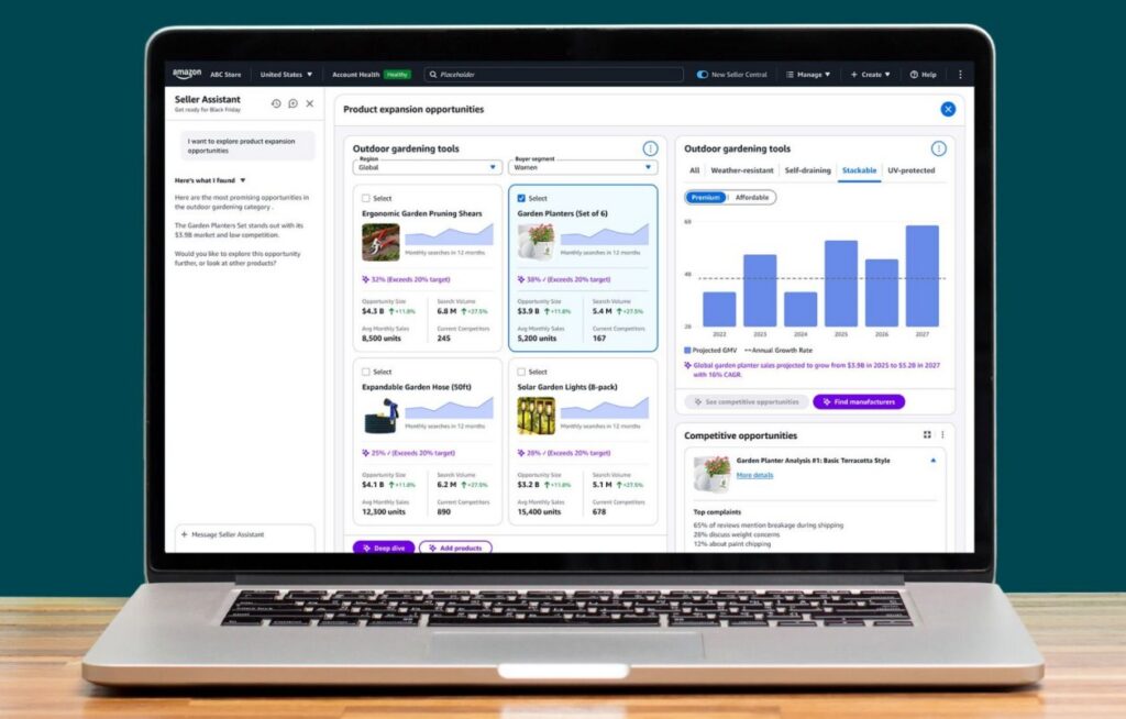KI Canvas Experience im Amazon Seller Central