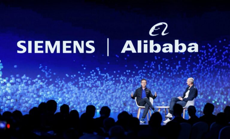 Logos von SIemens und Alibaba