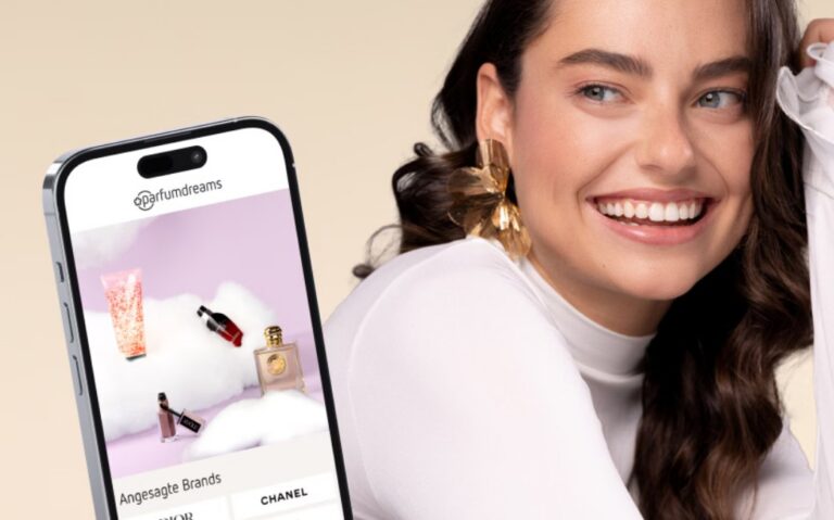 Parfumdreams App auf einem Smartphone