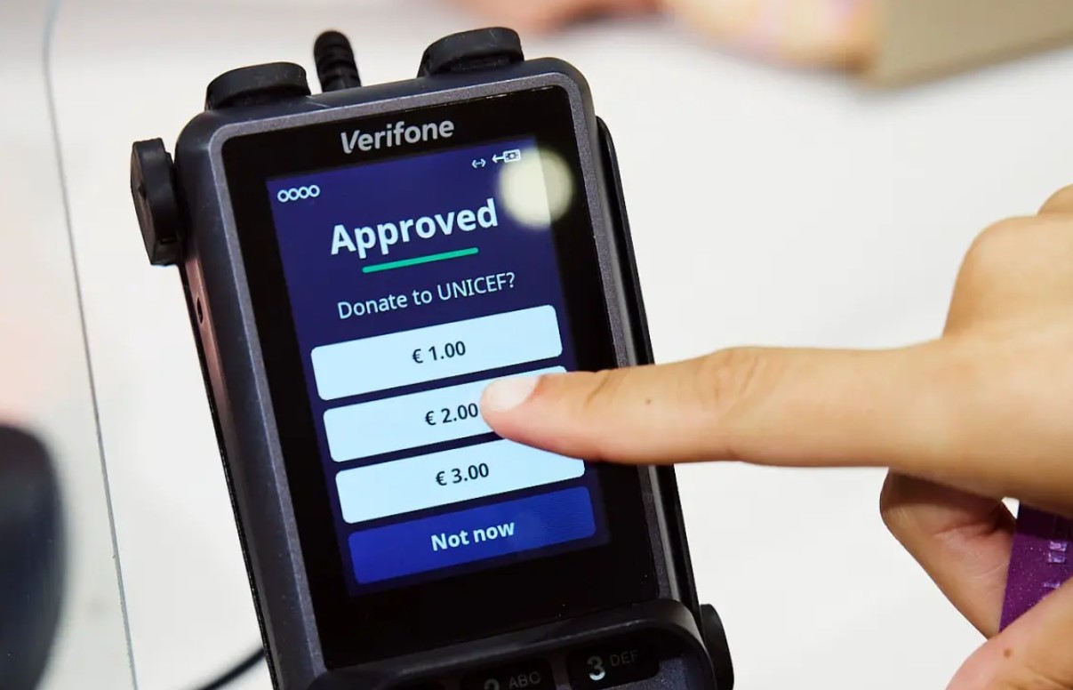 Adyen Giving Spendenfunktion am POS Terminal