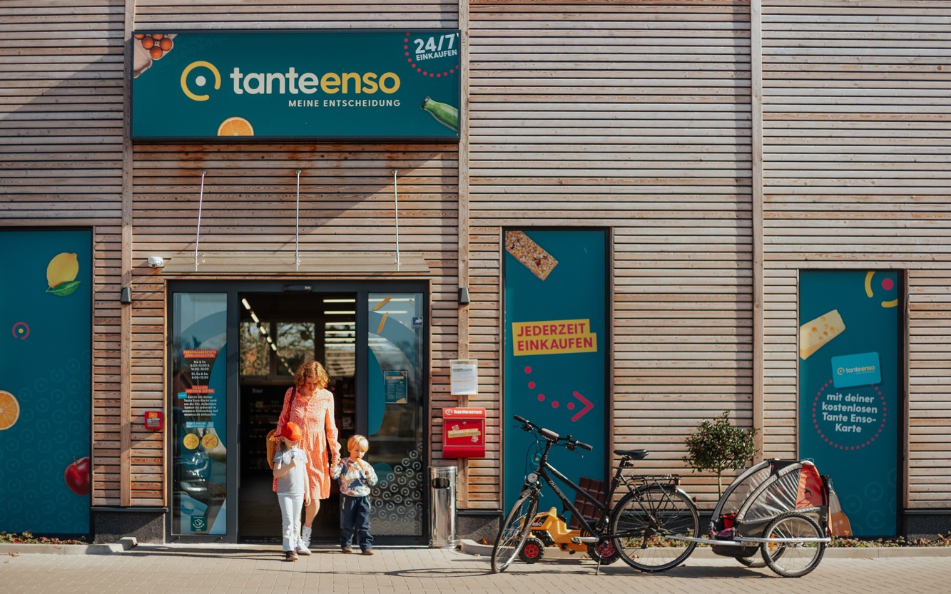 Einer einer Tante Senso Supermarkt Filiale