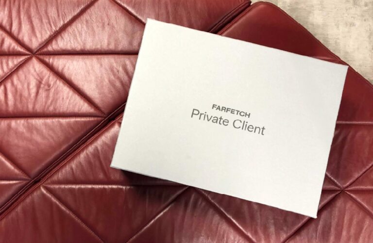 Farfetch Private Client Einladekarte