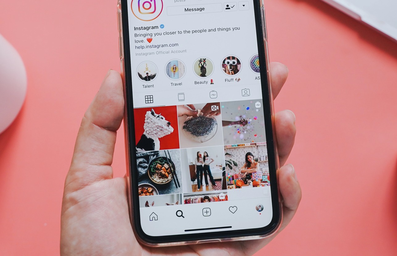 Instagram auf einem Smartphone