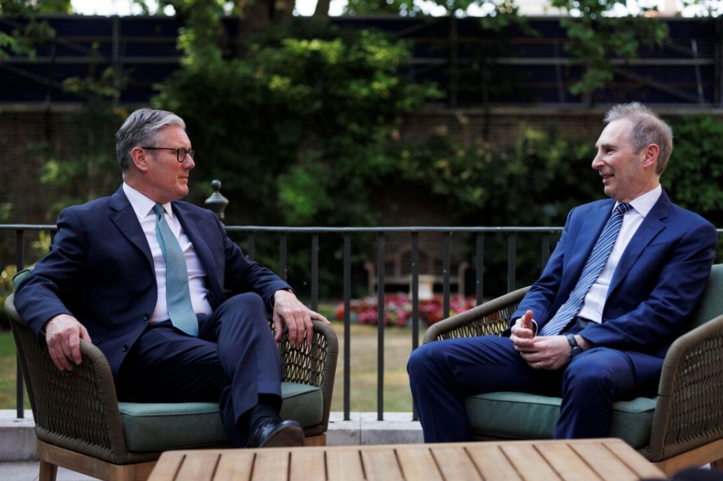 Keir Starmer und Amazon CEO Andy Jassy