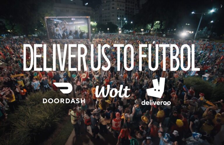 Logos von Doordash Wolt und Deliveroo