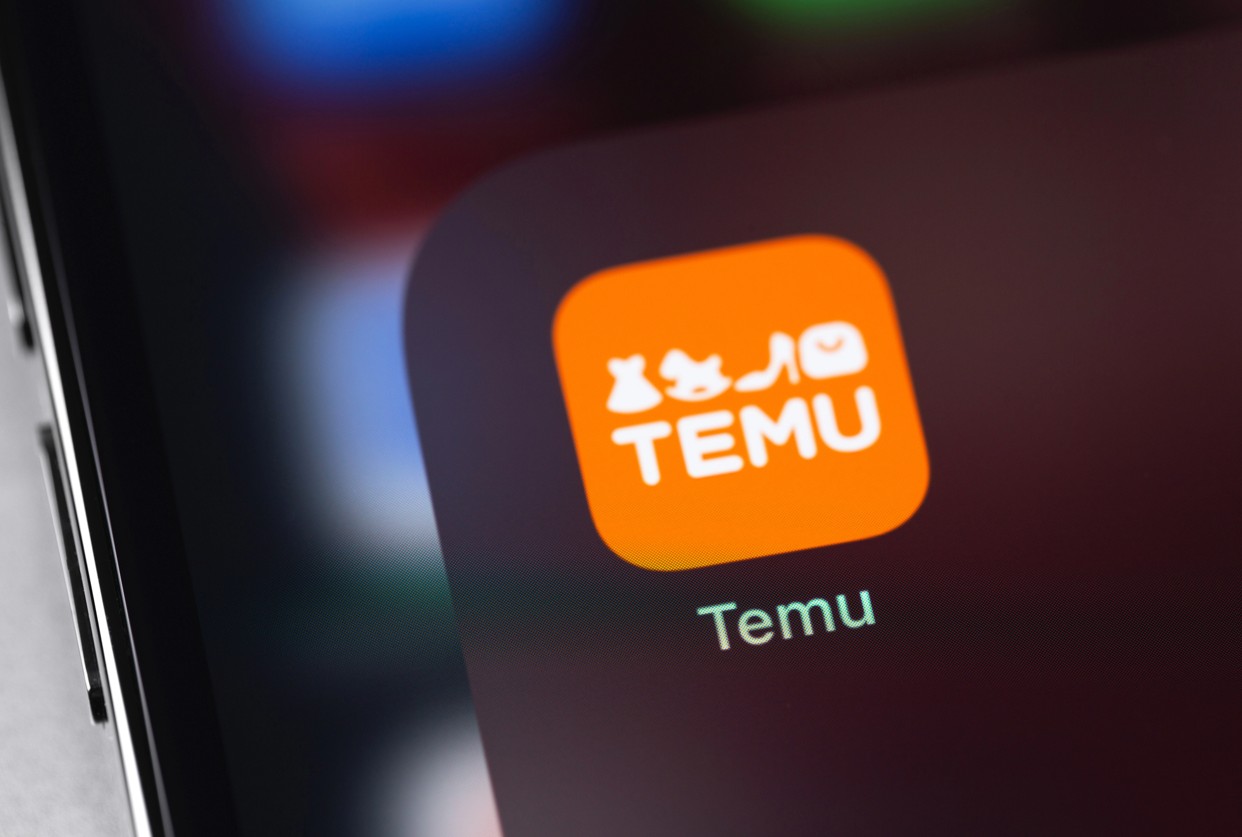 Temu App auf einem iPhone