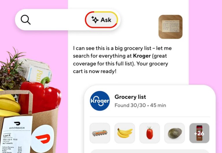 Ask DoorDash Feature in der App