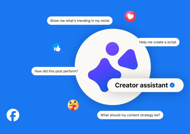 Illustration des Creator Assistant fuer Facebok