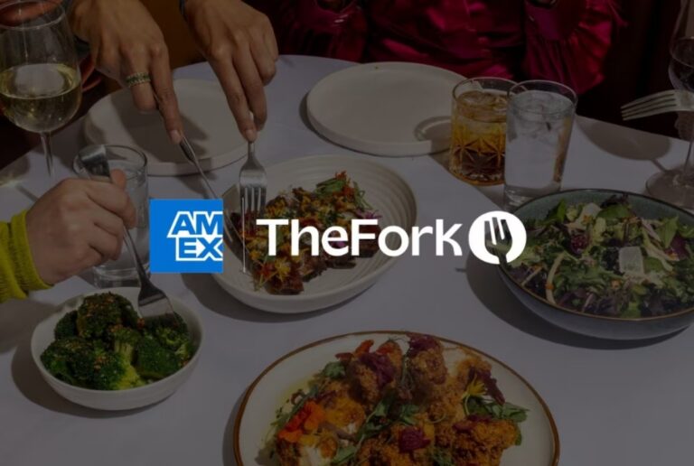 Logos von American Express und TheFork