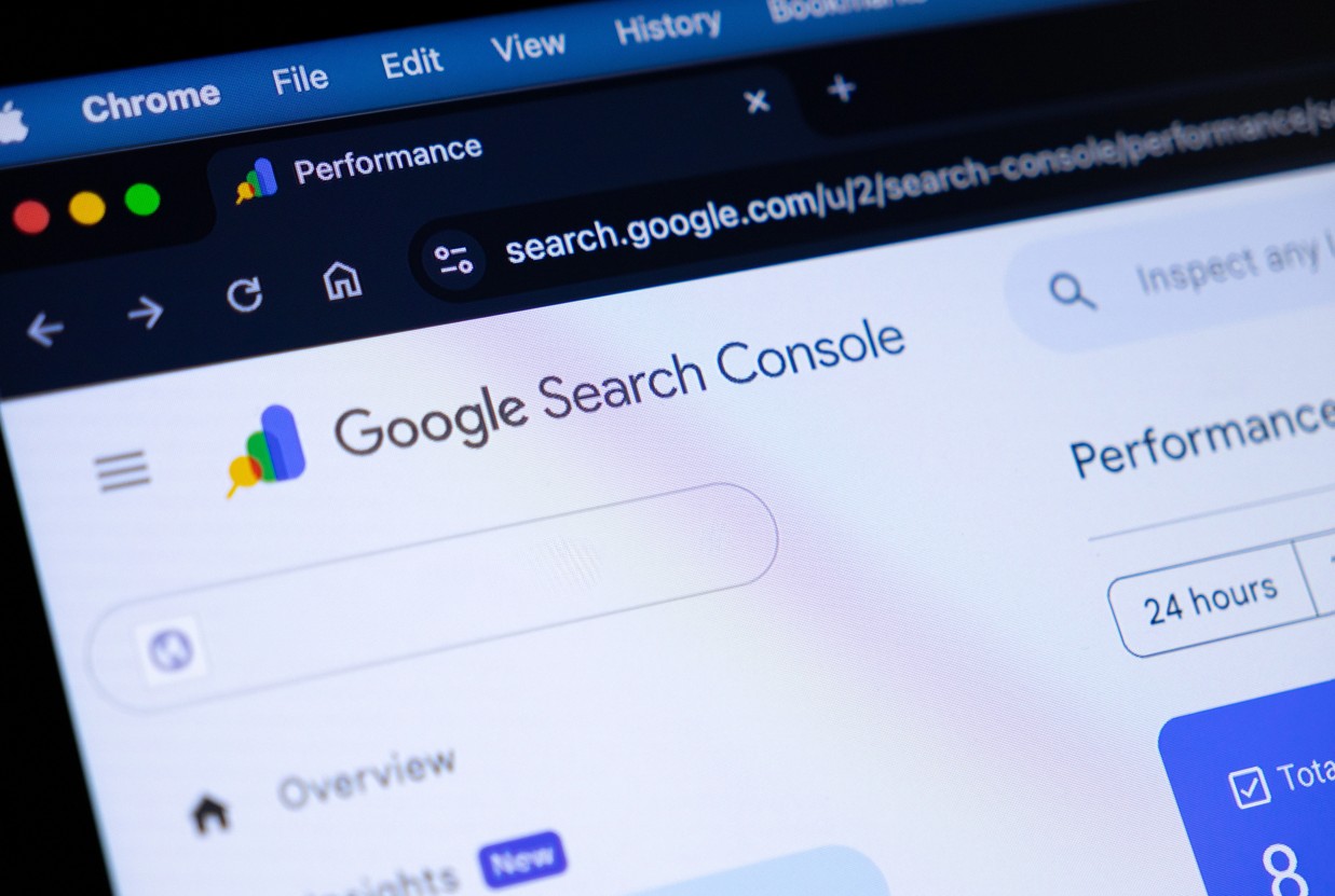 Screenshot der Google Search Console