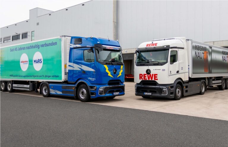 E LKWs von Mars und REWE