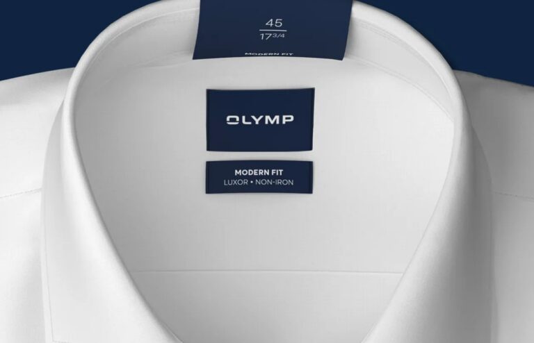 Neues Etikett eines OLYMP Hemd Luxor Modern Fit