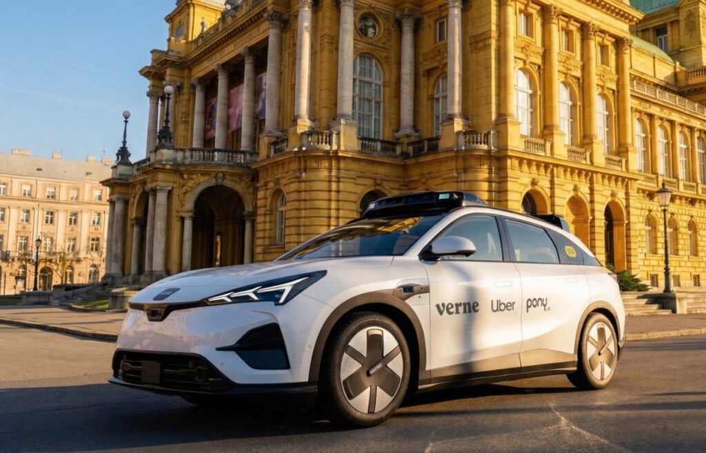 Robotaxi von Uber Verne Pony ai