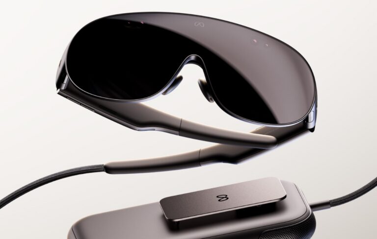 Nahaufnahme der Meta VR Glasses