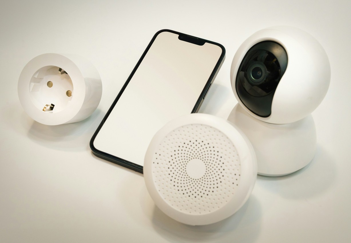 Smartphone Steckdose Camera und Lautsprecher