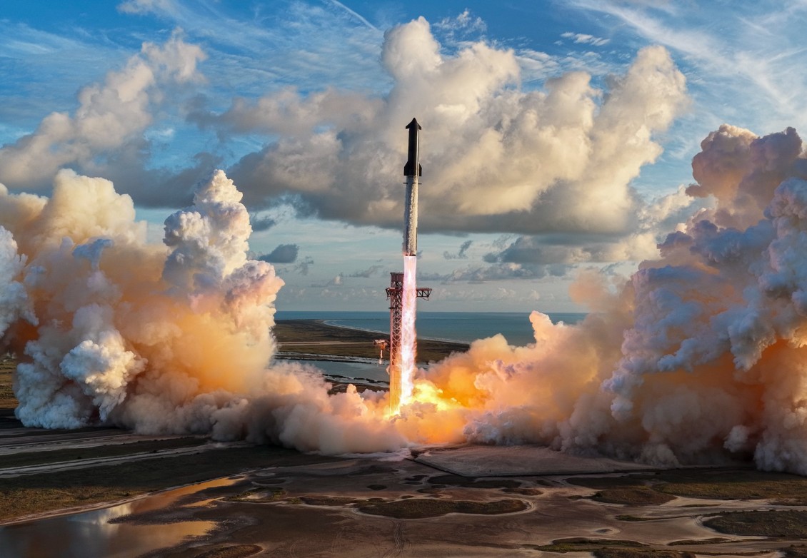 Start des ersten Orbitalflugs von Starship von SpaceX