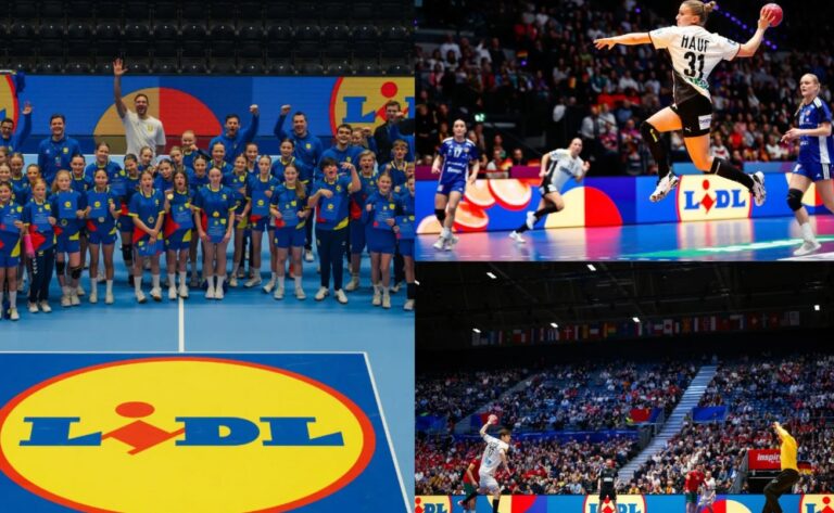 Collage von Lidl Sponsoring im Handball
