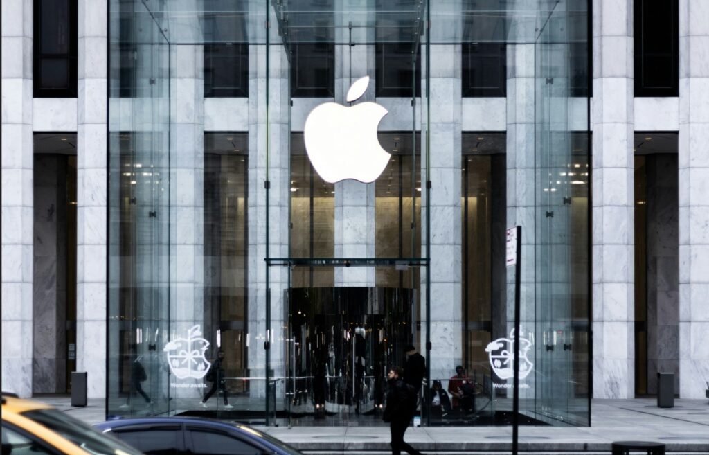Eingang des Apple Store in New York City