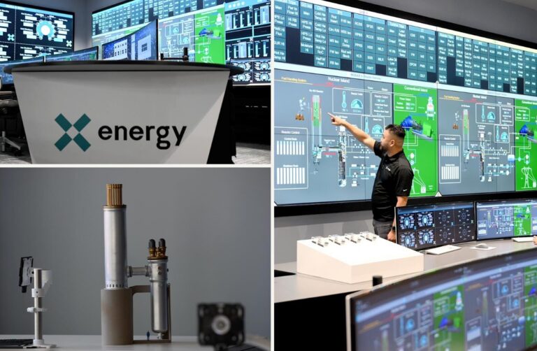 Kontrollzentum eines Atomkraftwerk von X Energy