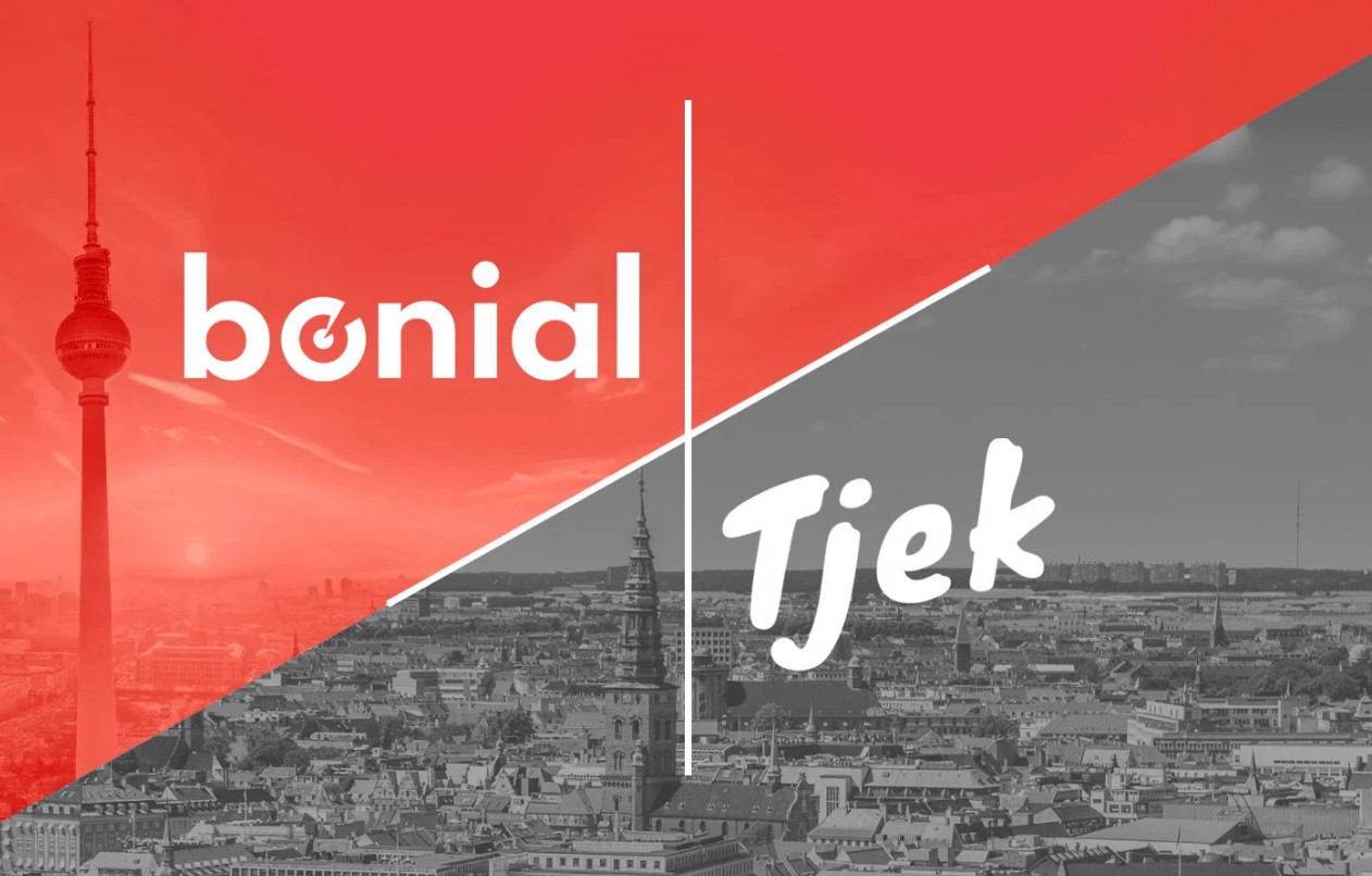 Logos von Bonial und Tjek