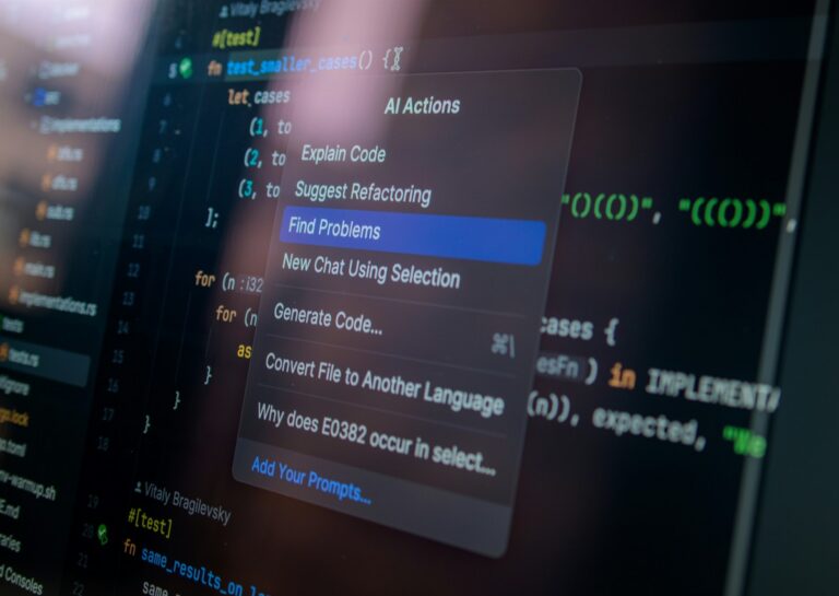 PHP Programmiercode auf einem Bildschirm