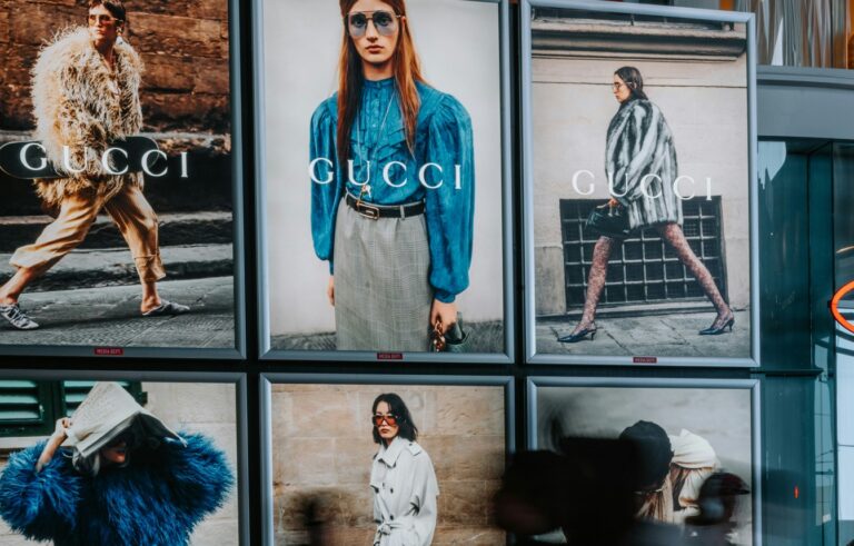 Plakate einer Kampagnenserie von Gucci