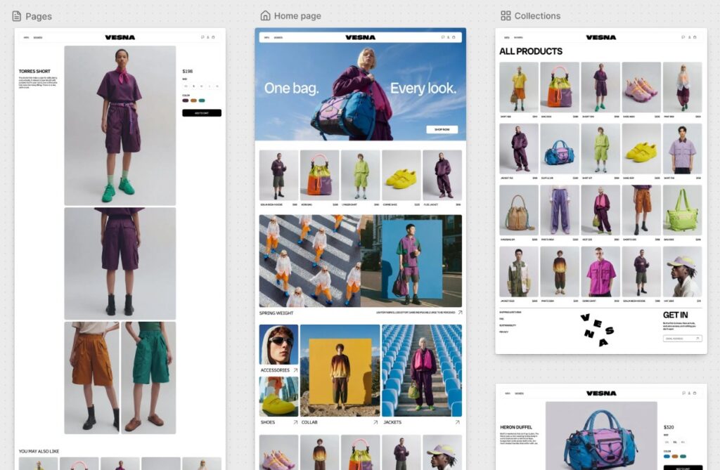 Shopify Canvas Shop Design mit Sidekick KI
