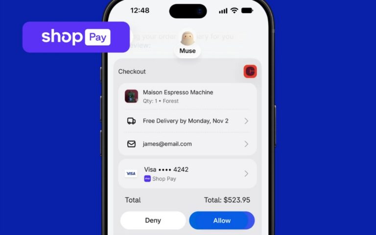Shopify Shop Pay auf einem Smartphone