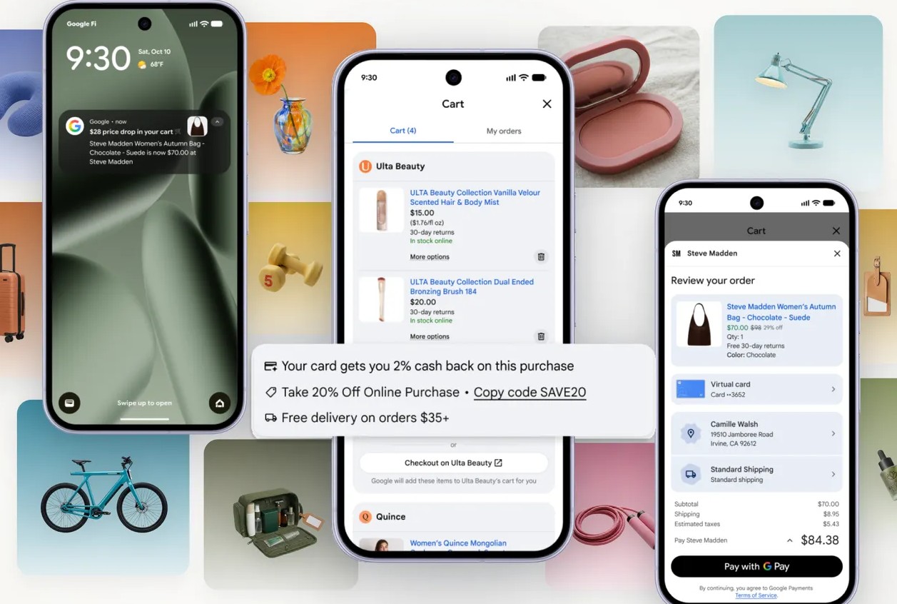Universal Shopping Cart von Google